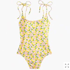 NWT J. Crew Lemon Print Suit